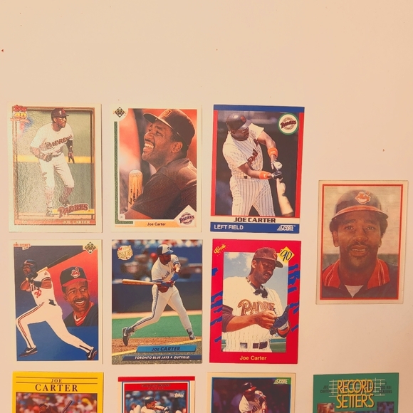 Joe Carter Lot of 15 baseball cards - Picture 6 of 7